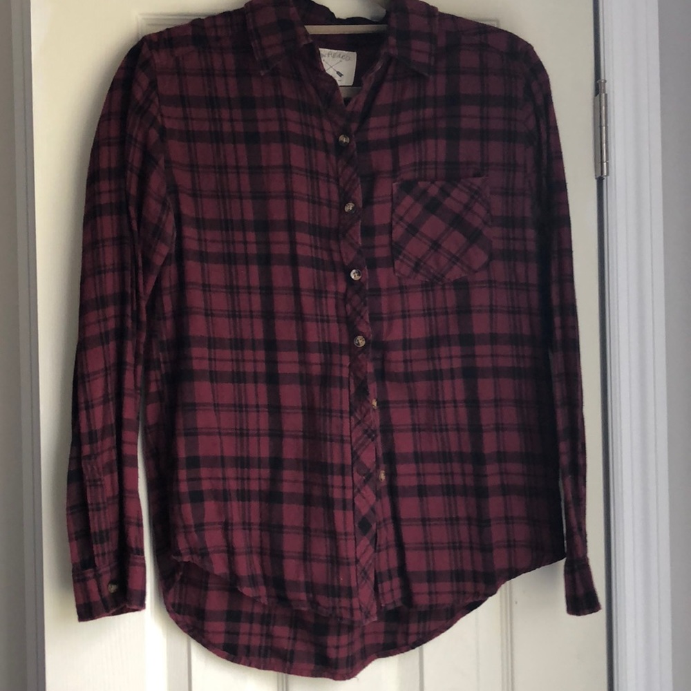 Pacsun Red and Black Flannel